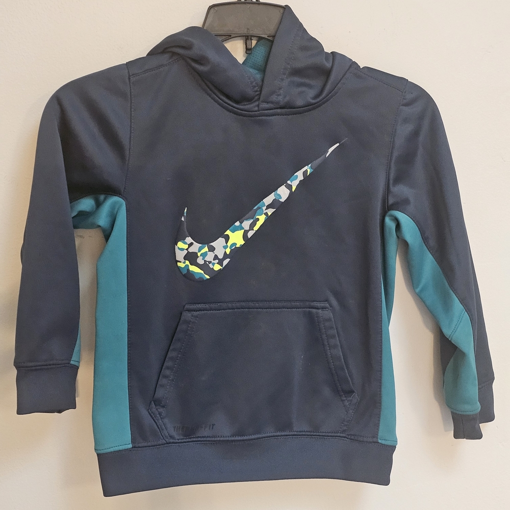 Nike Kids' Blue and Teal Hoodie